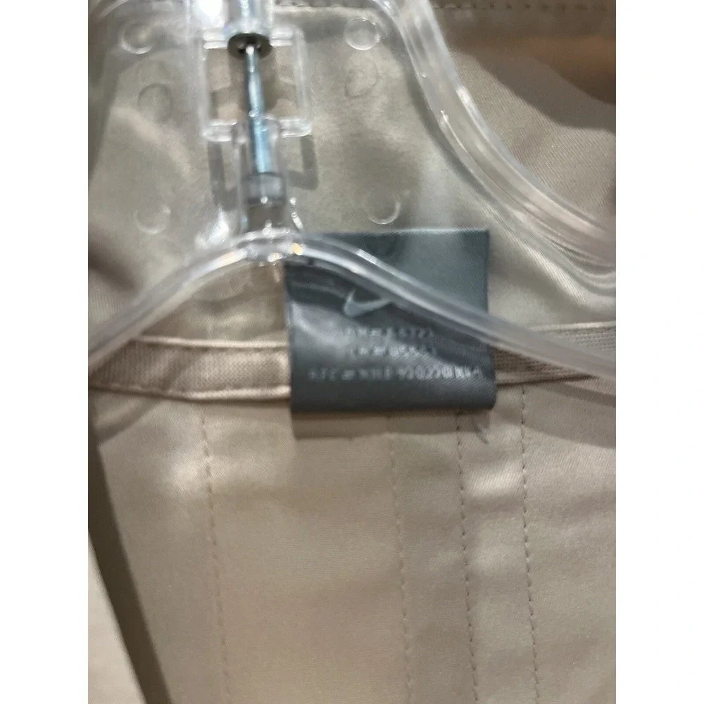Nike Windbreaker Jacket Youth Large 12-14 Beige Active Tennis Golf Lightweight